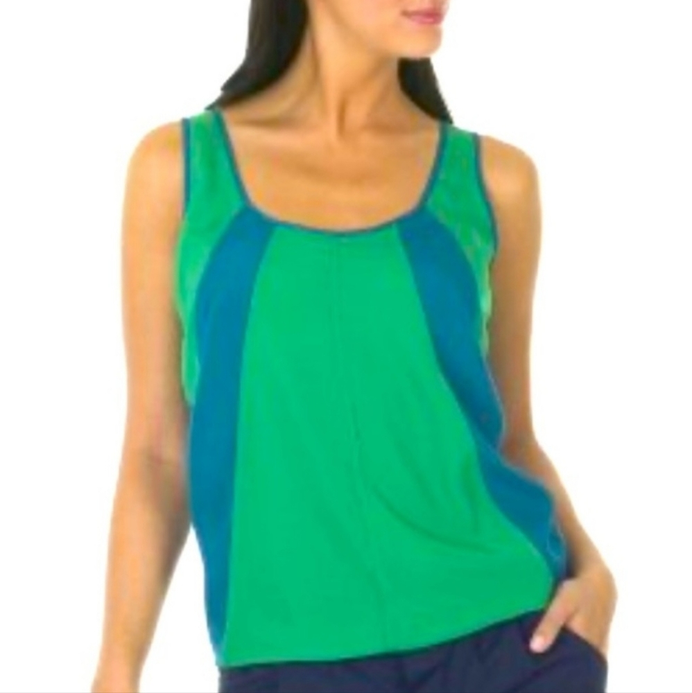 Thakoon for Target Green & Blue Gym Tank Top for Running Size XL